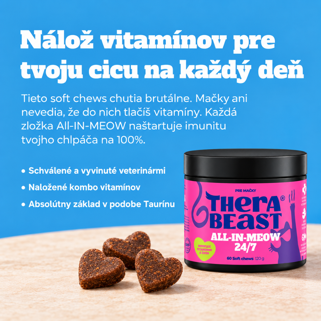 Komplex vitamínov a živín pre mačky na každý deň