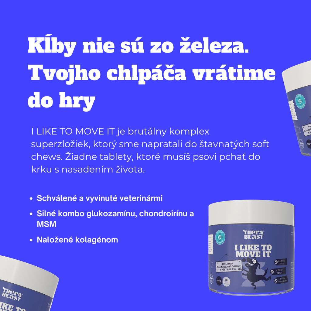 Prémiová starostlivosť o kosti a kĺby pre psov