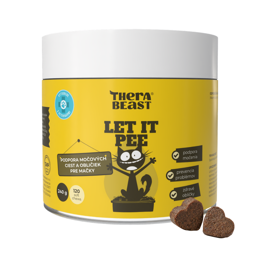 Podpora močových ciest a obličiek pre mačky