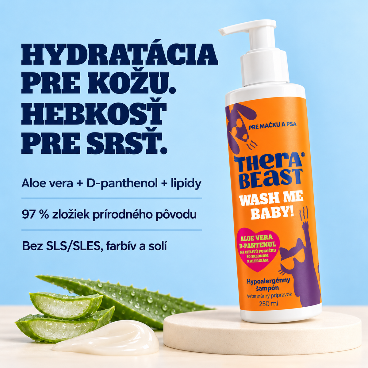 Prírodný hypoalergénny šampón